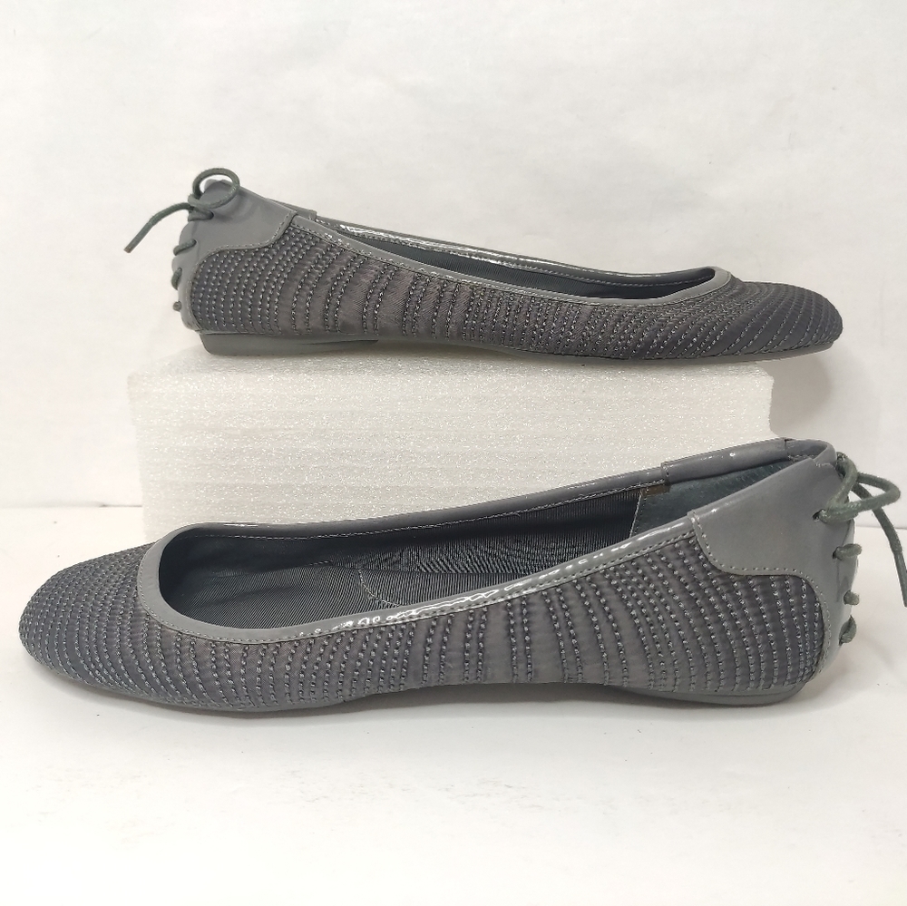 Calvin Klein Prisilla Ballet Flats Size| 7 Color| Gun Grey